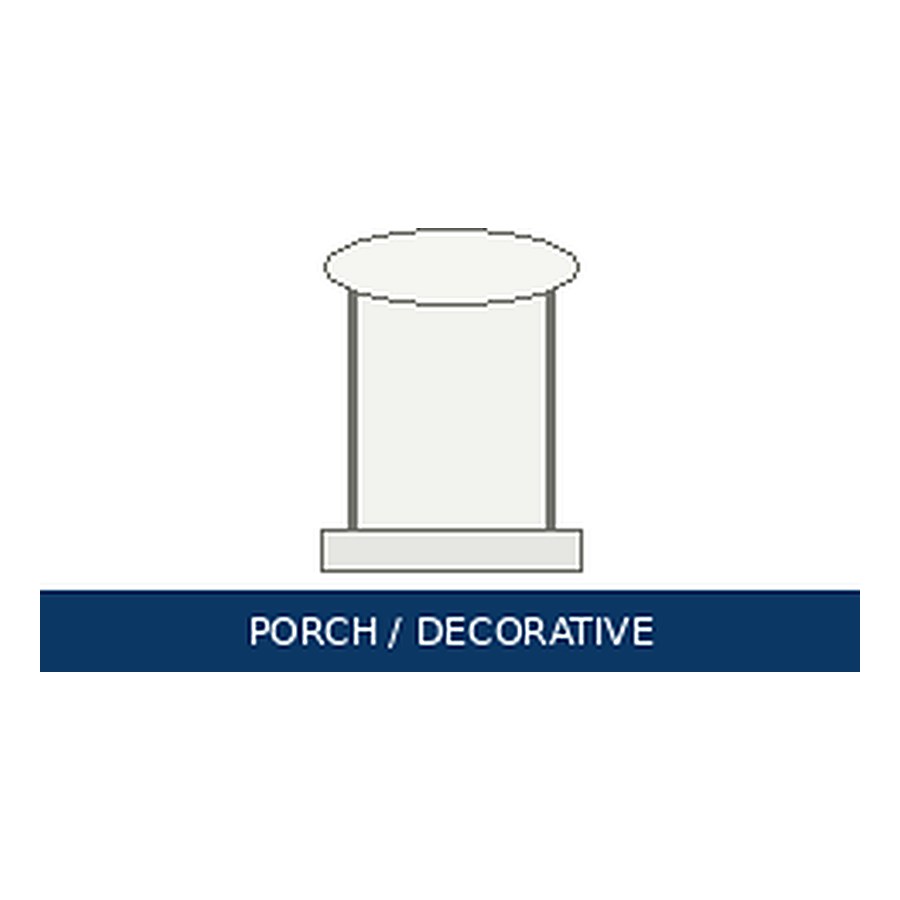 Porch columns — representative image for 4x4x8 PT Structural Post
