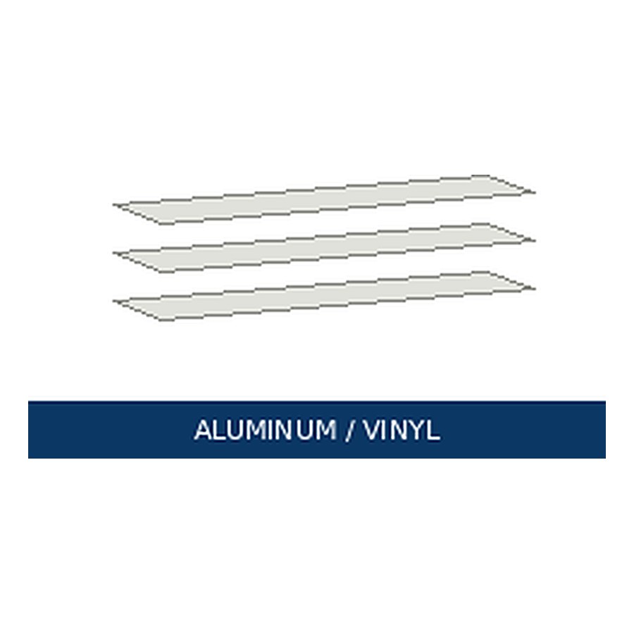 Aluminum & vinyl fascia — representative image for Vinyl Solid Soffit 12 ft White