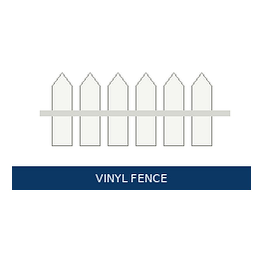 Vinyl fence — representative image for 4 ft White Vinyl Gate Kit