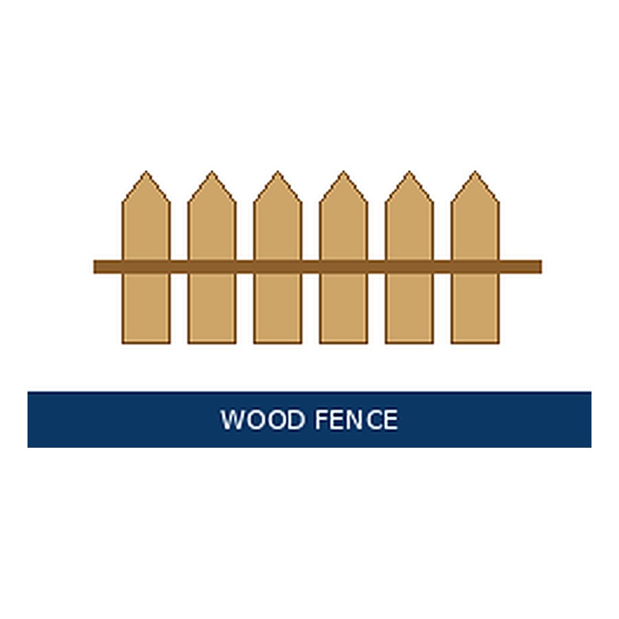 Wood fence — representative image for PT 4x4x8 Fence Post